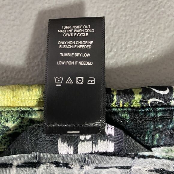 NWT ALI MILES Tunic Blouse Button Paris Roll Tab Long Sleeve Womens L Green Blue - Picture 12 of 13